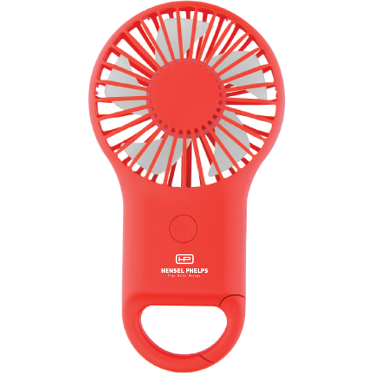 Rechargeable Handheld Fan With Carabiner